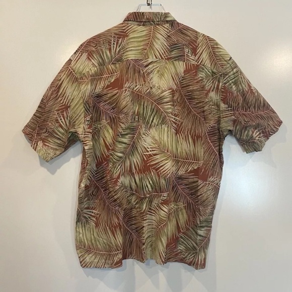Vintage Tori Richard Hawaiian Camp Shirt Tropical Palm Print Mens 2XL (968) - Picture 2 of 5